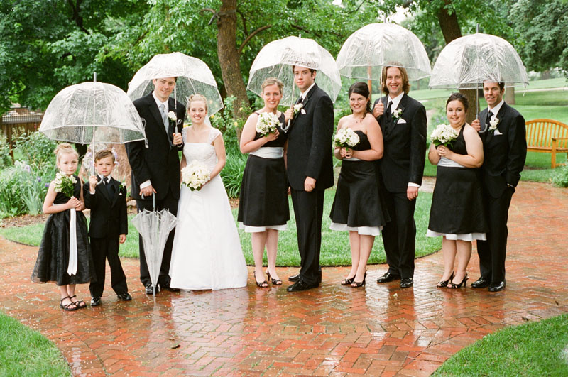 bridal party umbrellas