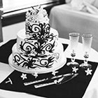 Detail image of a wedding cake