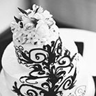 Detail image of a wedding cake