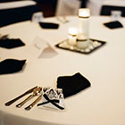 Table setting for a wedding reception
