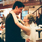 The Bride and Groom share their first dance