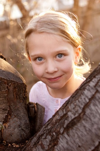 Portrait of a six year old girl