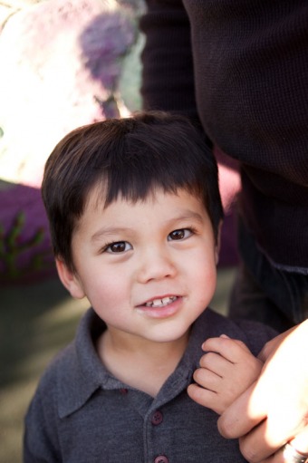 Portrait of a three year old boy