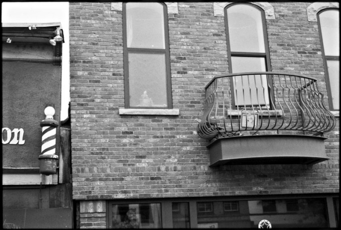 Building exterior and balcony