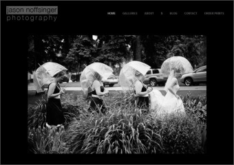 Screen capture of the jasonnoffsingerphotography.net home page from February of 2011.