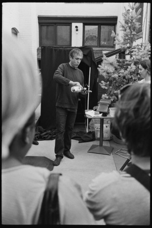 Mark Sink pouring gun-cotton