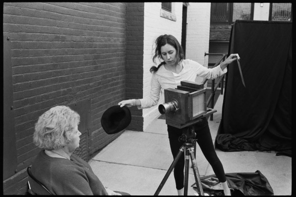 Kristen Hatgi makes an exposure