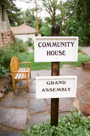 Sign outside of the Chautauqua Community House