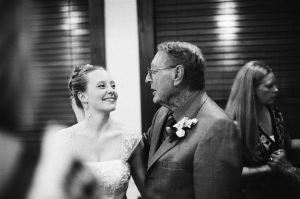 The Bride talks to her grandfather