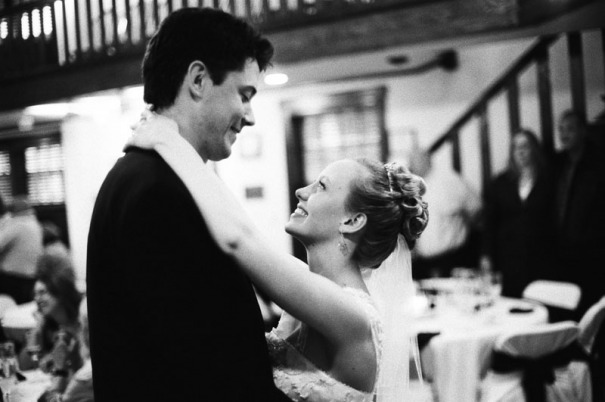 The Bride and Groom share their first dance