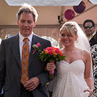 Father and Bride Walk down the aisle